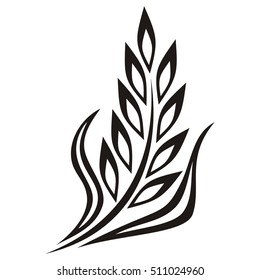 Wheat ear. Vector illustration.