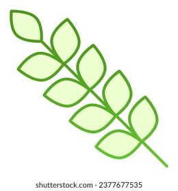 Wheat ears flat icon. Agriculture green icons in trendy flat style. Plant gradient style design, designed for web and app. Eps 10