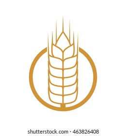 wheat ears food plant agriculture icon. Isolated and flat illustration. Vector graphic