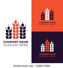 Wheat ears. Harvest, agriculture. Wheat logo. Flat. Bakery icon.
