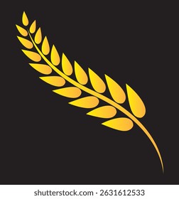 Conjunto de ícones de orelhas de trigo. Logotipo do trigo. Os picos de grãos definem ícones. Ícone Granulado. Símbolo agrícola. ilustração vetorial.