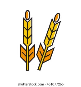 Wheat Ears Line Icon