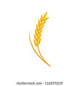 Wheat ears logo. Vector illustration on white background