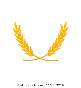 Wheat Ears Logo Vector Illustration On Stock Vector (Royalty Free ...