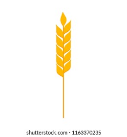 Wheat ears logo. Vector illustration on white background