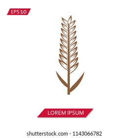 wheat ears vector icon symbol