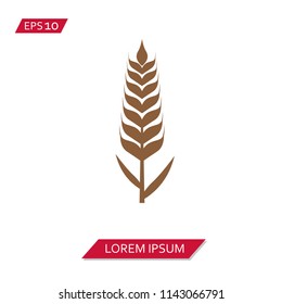 wheat ears vector icon symbol
