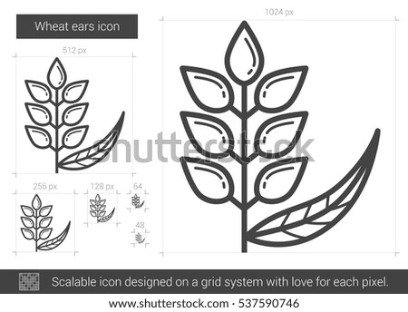 Similar – Image, Stock Photo Wheat ears in the field, top view, stalks still green, close up