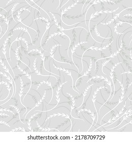 Wheat ears vector seamless pattern