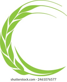 Diseño del logotipo de la granja de trigo para su agricultura