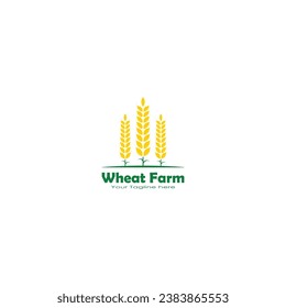 Wheat farm logo vector graphics