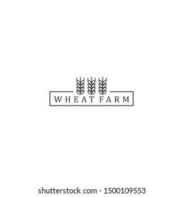 Wheat farming - logo for farmer