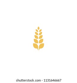 Wheat farming logo vector design template