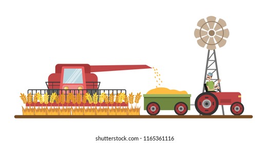 20,276 Farmer Wheat Stock Vectors, Images & Vector Art | Shutterstock