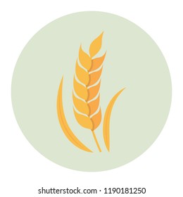 Wheat flat icon