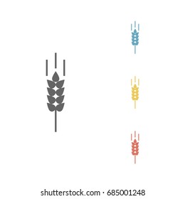 wheat flat icon