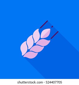 wheat flat icon illustration isolated vector sign symbol 
