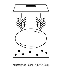 wheat flour icon cartoon vector illustration graphic design