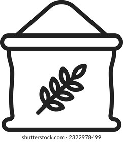 Wheat Flour Icon image. Suitable for mobile application.