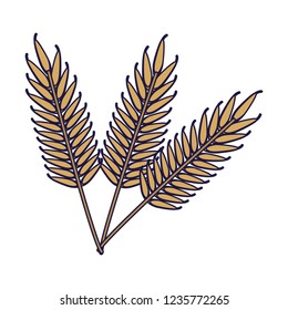 Wheat food symbol