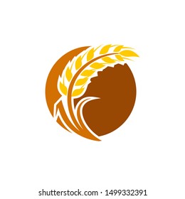 Wheat Grain Agriculture Logo Design