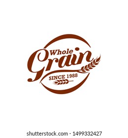 Wheat Grain Agriculture Logo Design