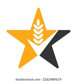 Wheat Grain Check Logo. Grain Wheat Logo Concept sign icon symbol Design.