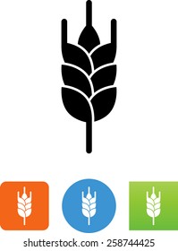Wheat grain icon