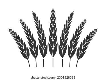 Wheat, grain icon. Cereal, barley symbol. Agriculture design. Vector illustration.