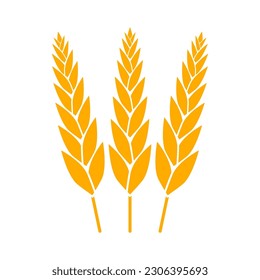 Wheat, grain icon. Cereal, barley symbol. Agriculture design. Vector illustration.
