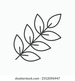 Icono de grano de trigo. Icono de Vector de estilo de línea.