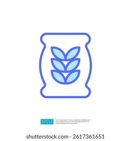 Wheat Grain Icon Representing Agriculture and Farming Practices Focused on Growth and Sustainability in Rural Landscapes
