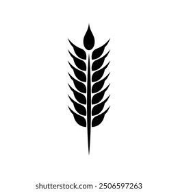 wheat or grain icon vector design template