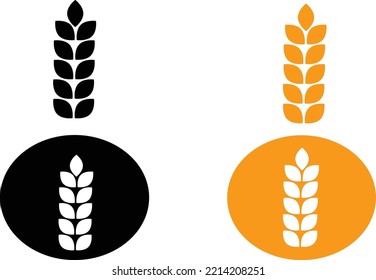 wheat grain icon vector illustration.