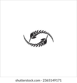 wheat grain icon vector illustration symbol design