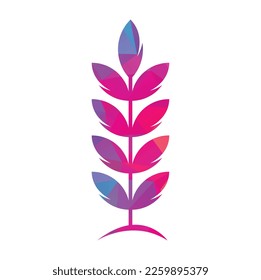 wheat grain icon vector logo design. Simple wheat vector icon logo design.