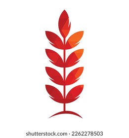 wheat grain icon vector logo design. Simple wheat  vector icon logo design.
