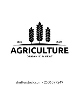 Weizen oder Getreide Symbol Vektor Logo Design-Vorlage
