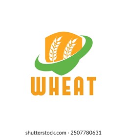 Plantilla de diseño de logotipo de Vector de ícono de trigo o grano