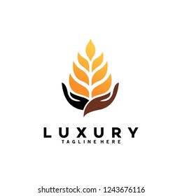 wheat grain logo
