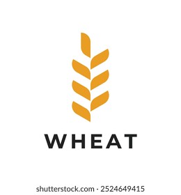 wheat grain logo design concept idea