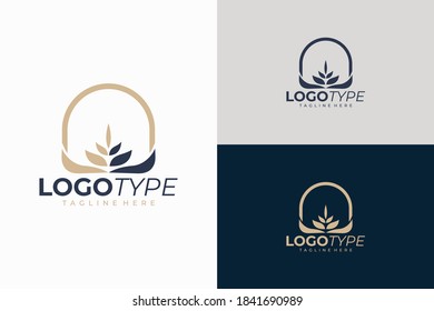 wheat grain logo icon vector isolated