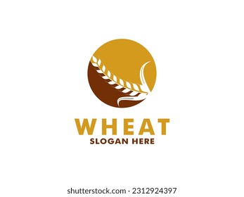 Wheat Grain Logo, Premium Wheat Logo vector template