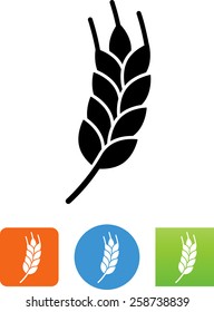 Wheat grain symbol