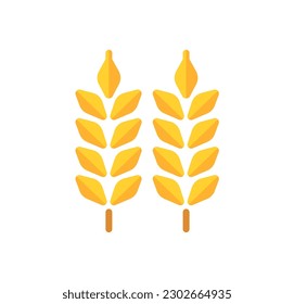 Wheat (grains, cereals)  vector icon illustration