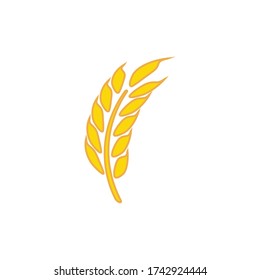 Wheat graphic design template vector isolated