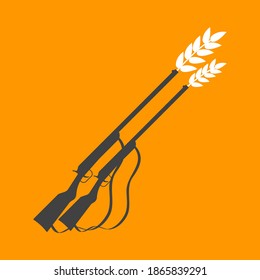Trigo en armas mínima ilustración......