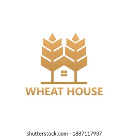 Wheat house logo template design