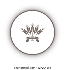 wheat, icon,