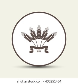wheat, icon,
